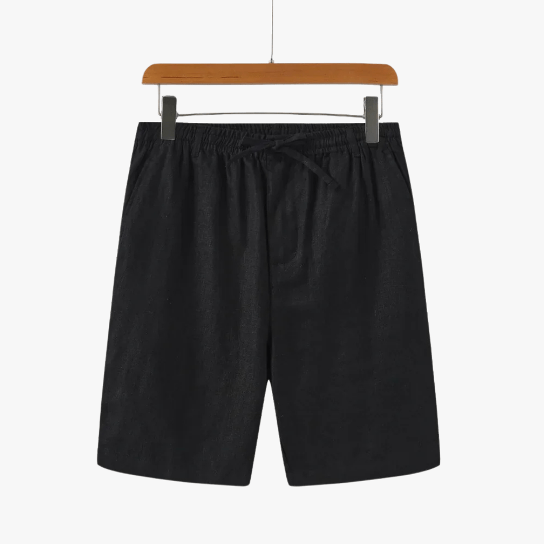 Mason | Men’s Linen Shorts – Lightweight Drawstring Summer Shorts with Pockets - Mason Luxor Men Fashion