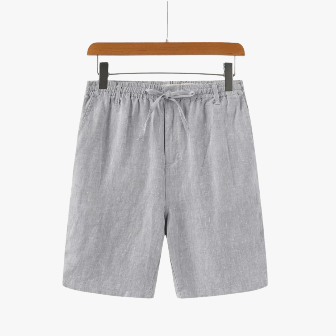 Mason | Men’s Linen Shorts – Lightweight Drawstring Summer Shorts with Pockets - Mason Luxor Men Fashion
