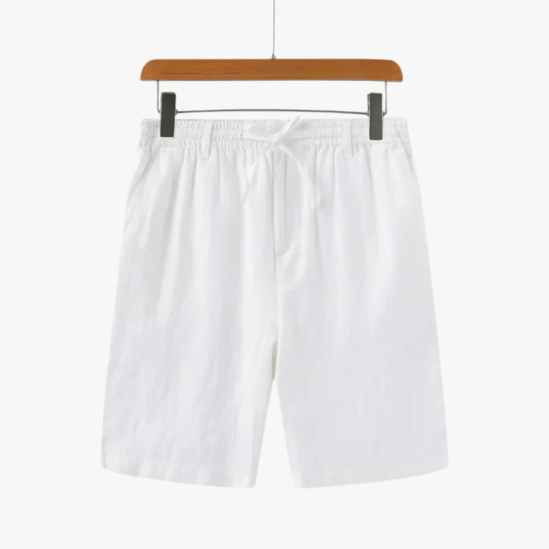 Mason | Men’s Linen Shorts – Lightweight Drawstring Summer Shorts with Pockets - Mason Luxor Men Fashion
