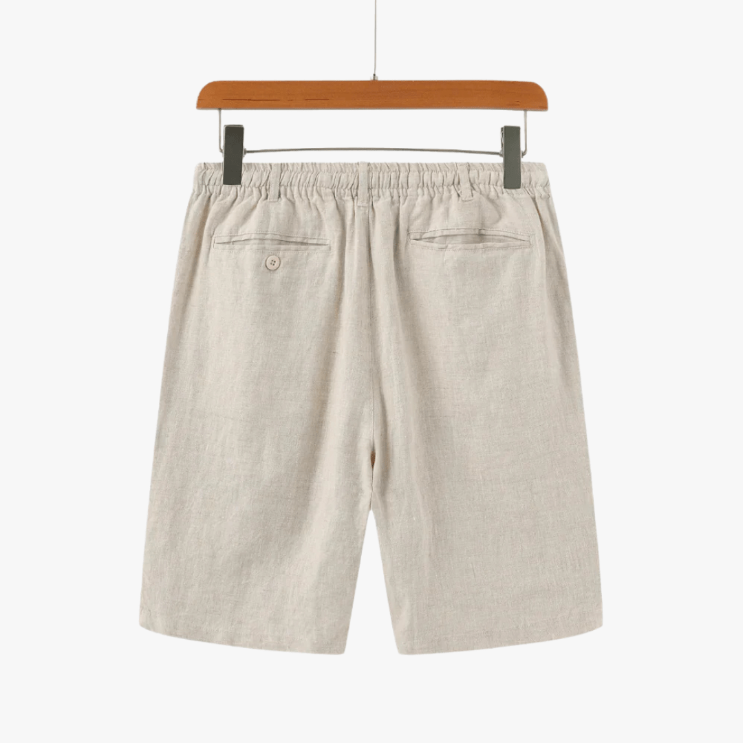 Mason | Men’s Linen Shorts – Lightweight Drawstring Summer Shorts with Pockets - Mason Luxor Men Fashion