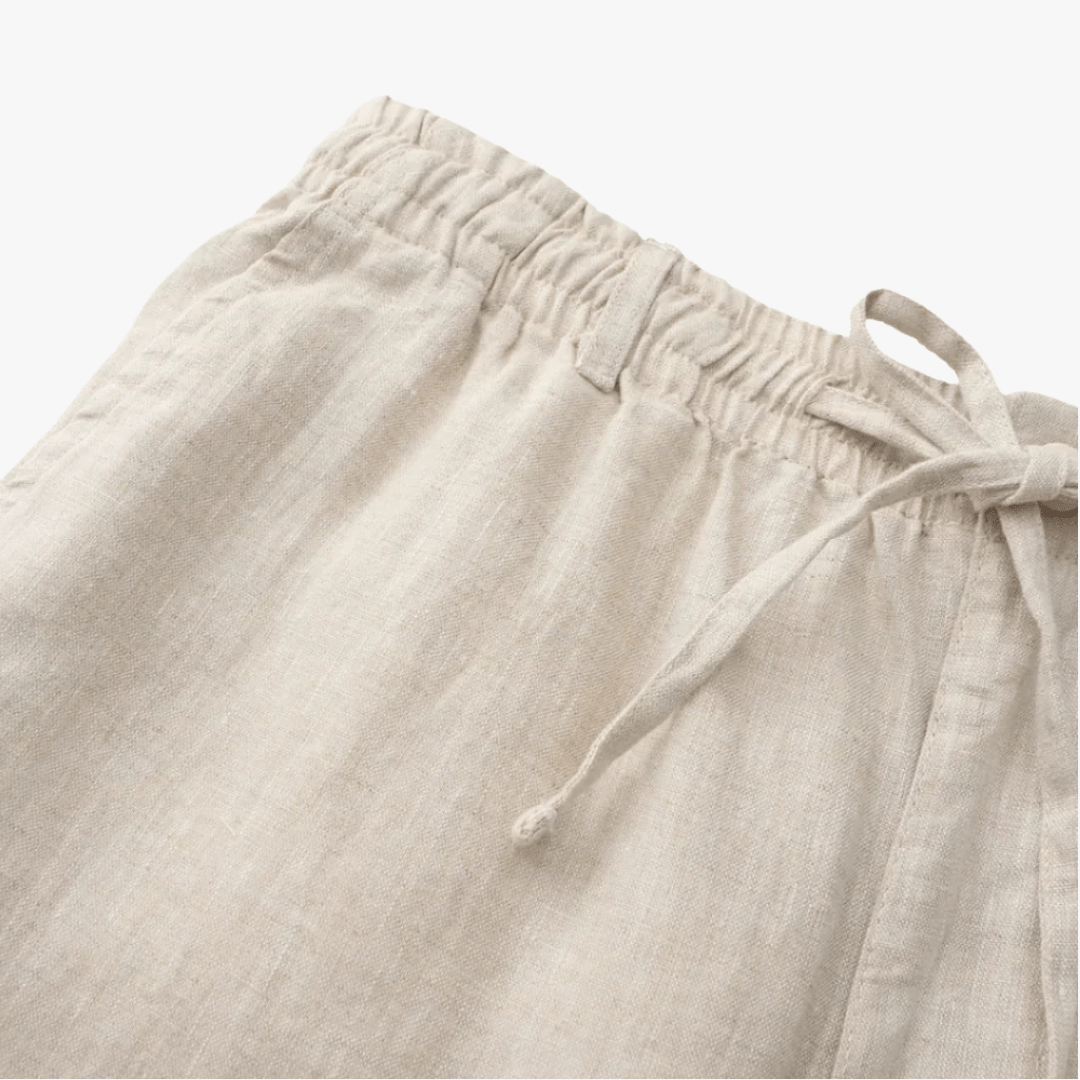 Mason | Men’s Linen Shorts – Lightweight Drawstring Summer Shorts with Pockets - Mason Luxor Men Fashion