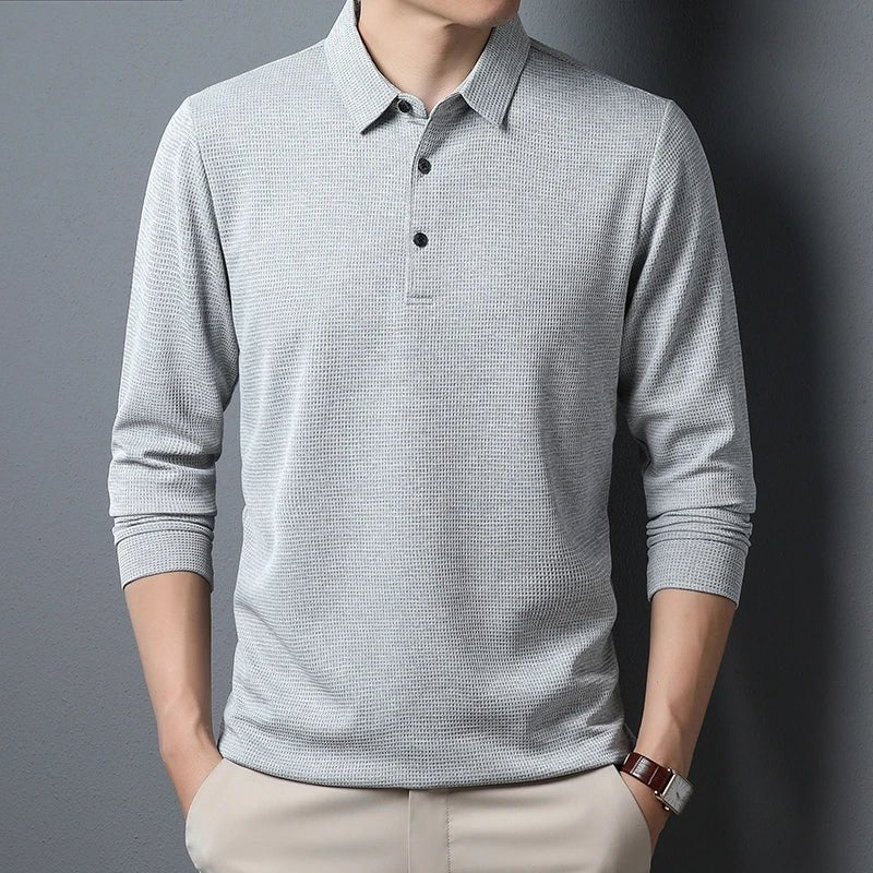 Mason | Men’s Long - Sleeve Polo Shirt - Mason Luxor