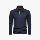 Mason | Men’s Long - Sleeve Polo Shirt with Logo - Mason Luxor