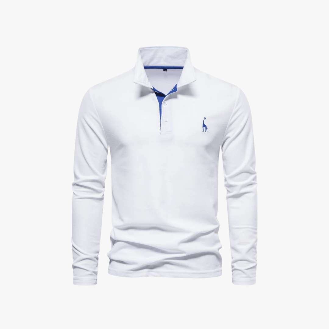Mason | Men’s Long - Sleeve Polo Shirt with Logo - Mason Luxor