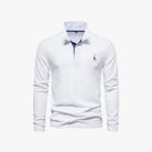 Mason | Men’s Long - Sleeve Polo Shirt with Logo - Mason Luxor