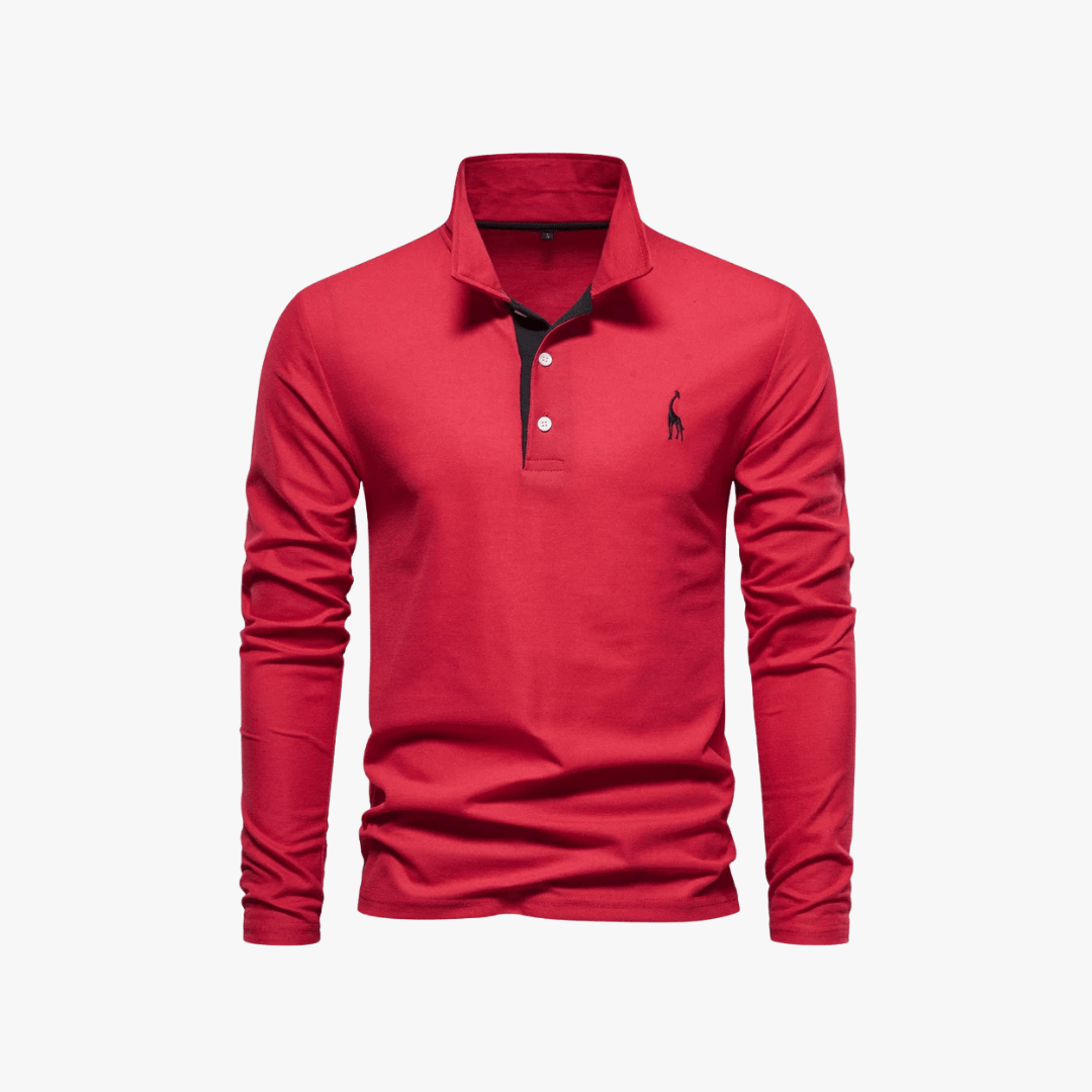Mason | Men’s Long - Sleeve Polo Shirt with Logo - Mason Luxor