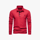 Mason | Men’s Long - Sleeve Polo Shirt with Logo - Mason Luxor