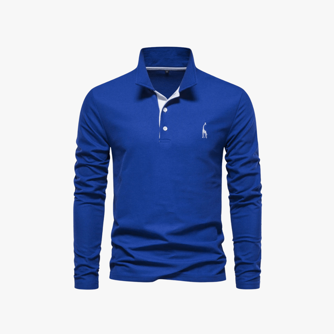 Mason | Men’s Long - Sleeve Polo Shirt with Logo - Mason Luxor