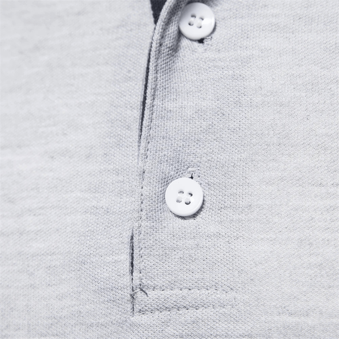 Mason | Men’s Long - Sleeve Polo Shirt with Logo - Mason Luxor