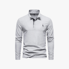 Mason | Men’s Long - Sleeve Polo Shirt with Logo - Mason Luxor