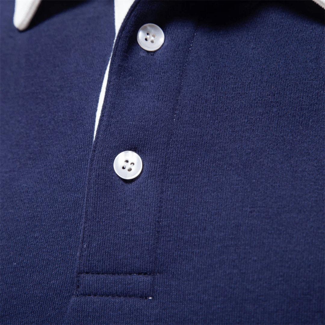 Mason | Men’s Long - Sleeve Polo Sweater - Mason Luxor