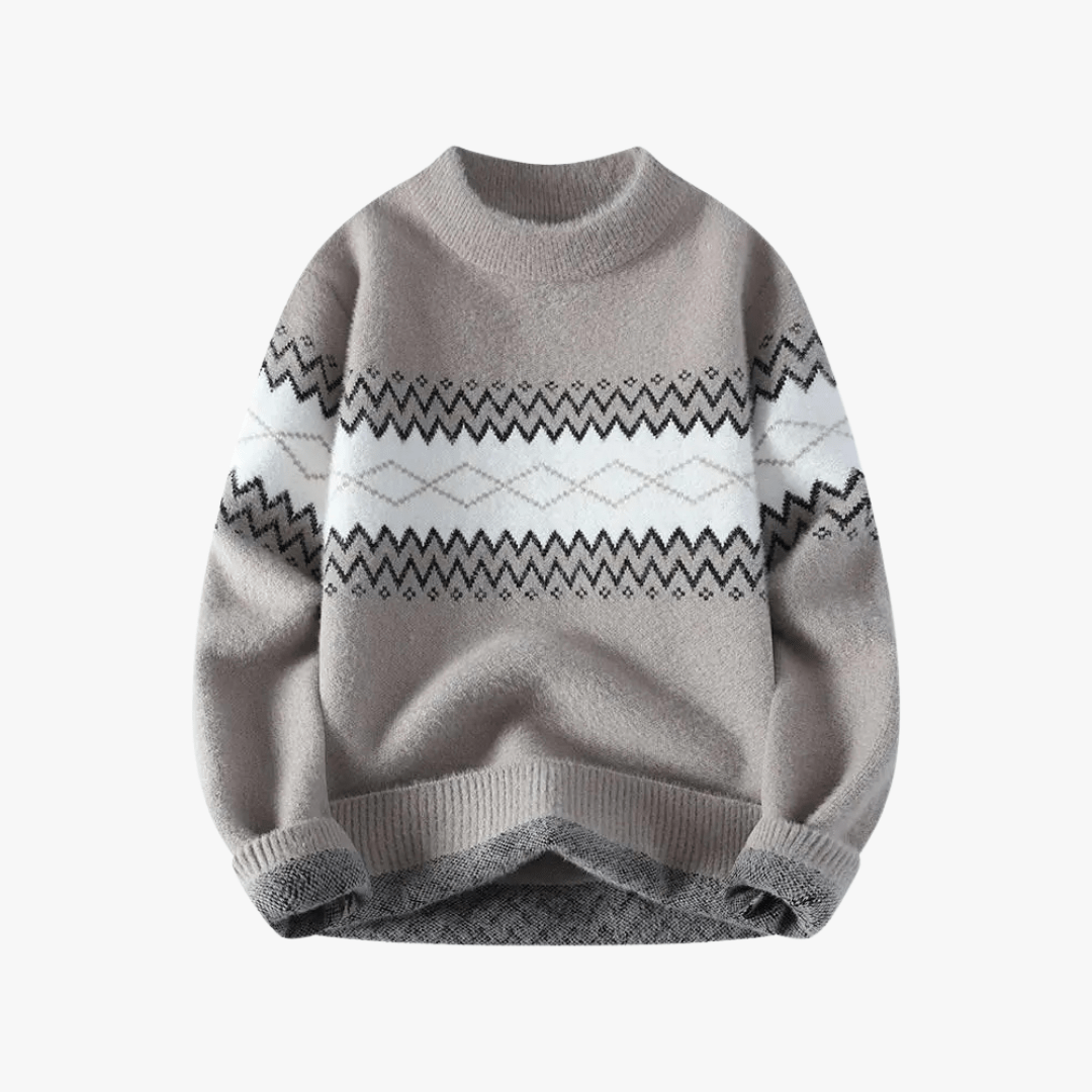 Mason | Men’s Nordic Pattern Sweater - Mason Luxor