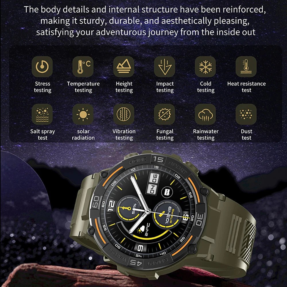 Mason | Men’s Outdoor Sports Smartwatch – Rugged Design with Health Tracking - Mason Luxor Men Fashion