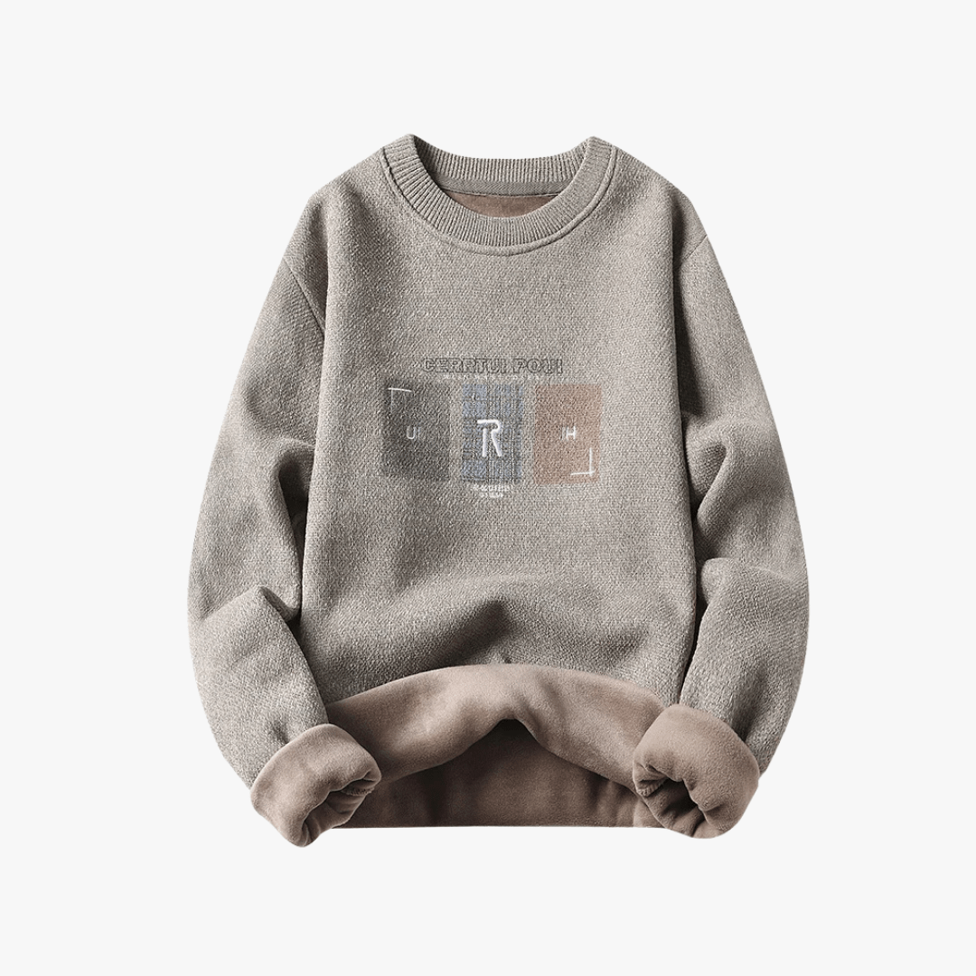 Mason | Men’s Printed Crewneck Sweater - Mason Luxor