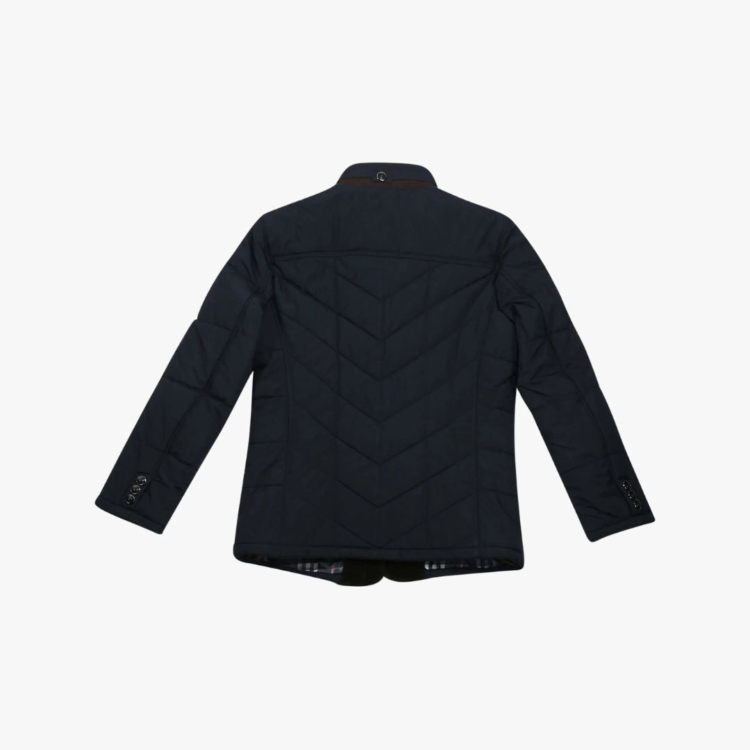 Mason | Men’s Quilted Formal Jacket with Fur Collar - Mason Luxor