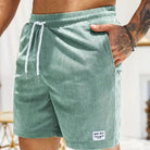 Mason | Men’s Ribbed Drawstring Shorts – Casual Summer Beachwear - Mason Luxor