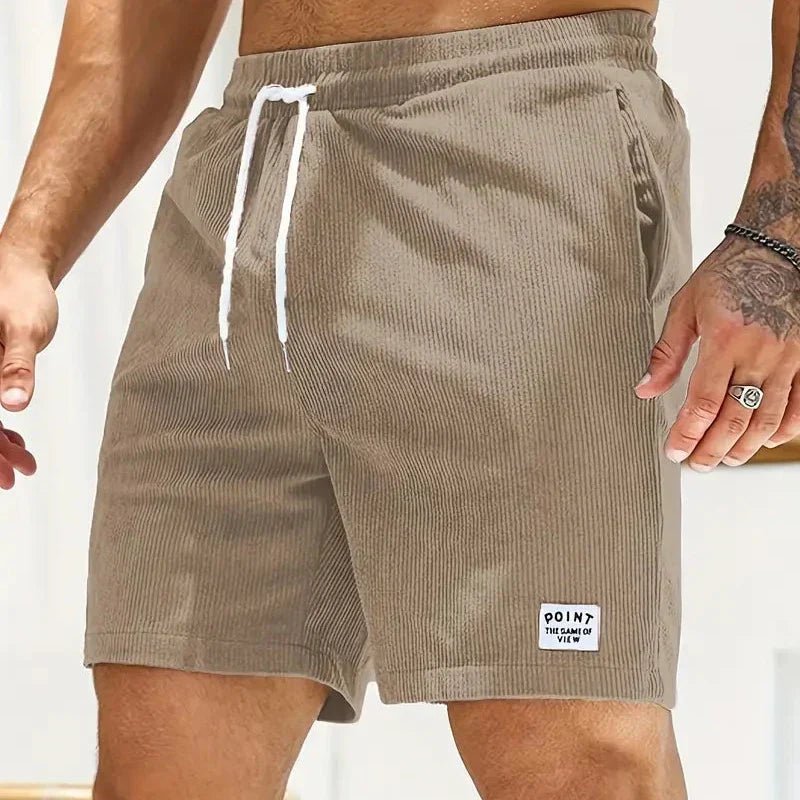 Mason | Men’s Ribbed Drawstring Shorts – Casual Summer Beachwear - Mason Luxor