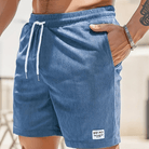 Mason | Men’s Ribbed Drawstring Shorts – Casual Summer Beachwear - Mason Luxor