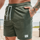 Mason | Men’s Ribbed Drawstring Shorts – Casual Summer Beachwear - Mason Luxor