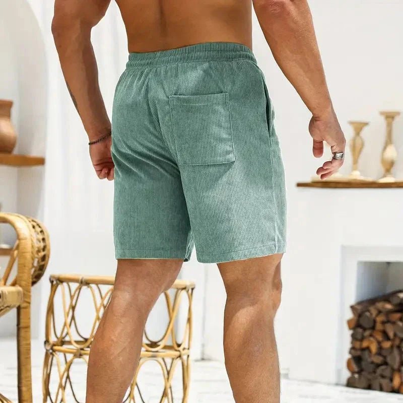 Mason | Men’s Ribbed Drawstring Shorts – Casual Summer Beachwear - Mason Luxor