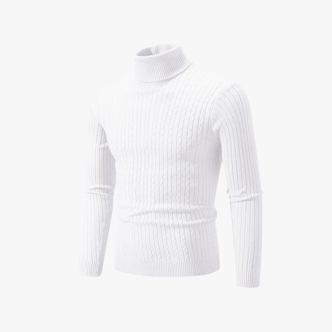 Mason | Men’s Ribbed Turtleneck Sweater - Mason Luxor