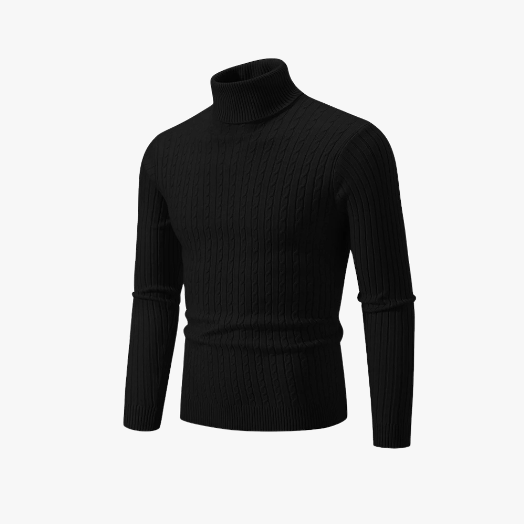 Mason | Men’s Ribbed Turtleneck Sweater - Mason Luxor