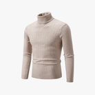 Mason | Men’s Ribbed Turtleneck Sweater - Mason Luxor