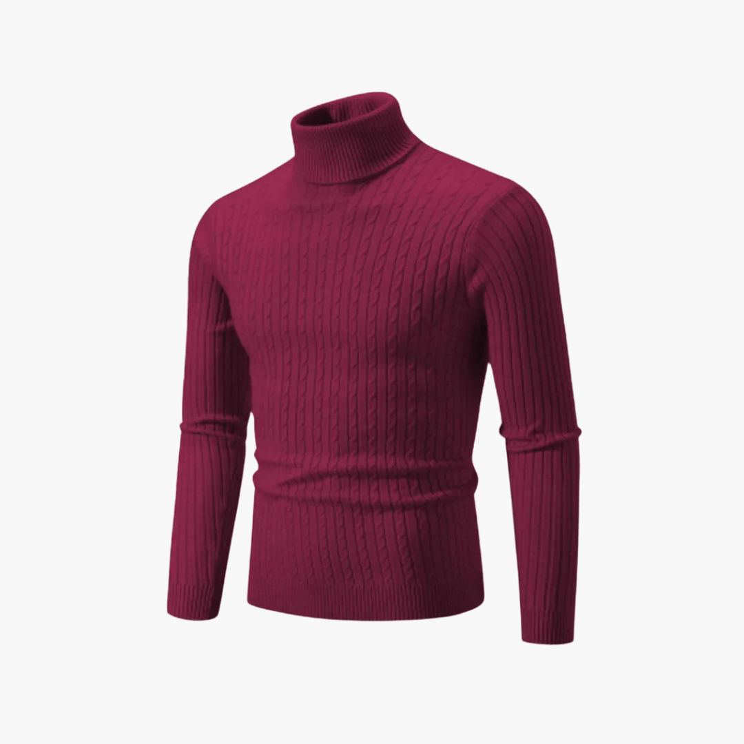 Mason | Men’s Ribbed Turtleneck Sweater - Mason Luxor
