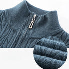 Mason | Men’s Ribbed Zip - Up Sweater - Mason Luxor