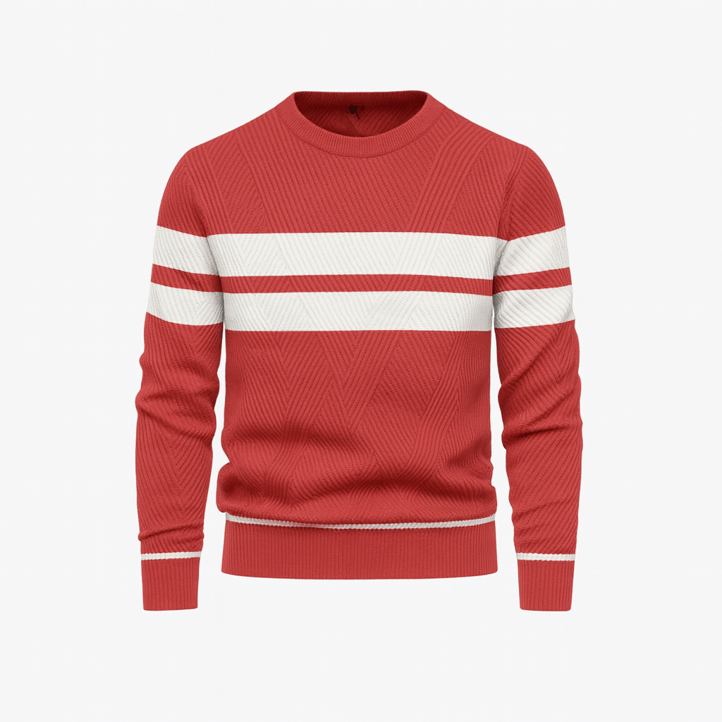 Mason | Men’s Striped Crewneck Sweater - Mason Luxor