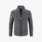 Mason | Men’s Textured Zip - Up Knit Jacket - Mason Luxor