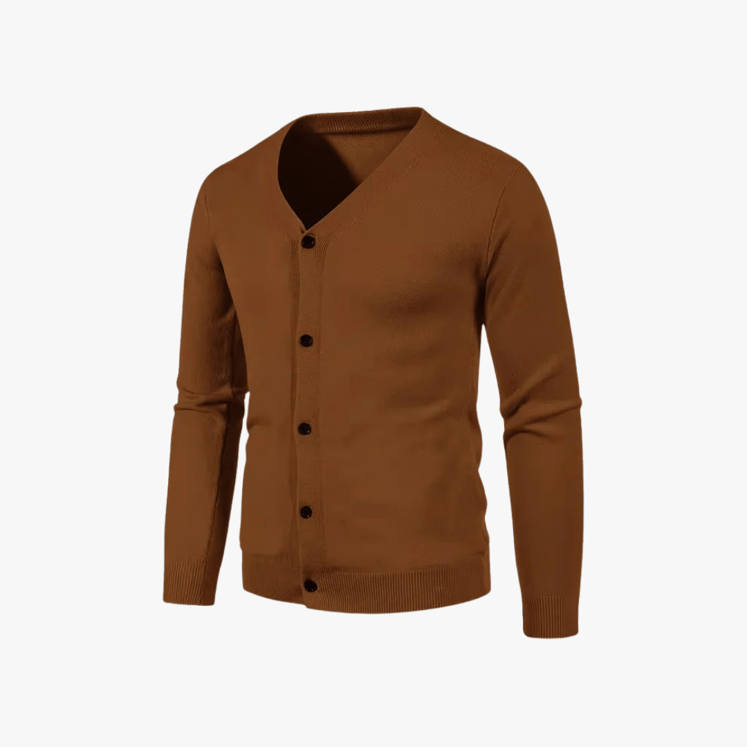 Mason | Men’s V - Neck Button - Up Cardigan - Mason Luxor