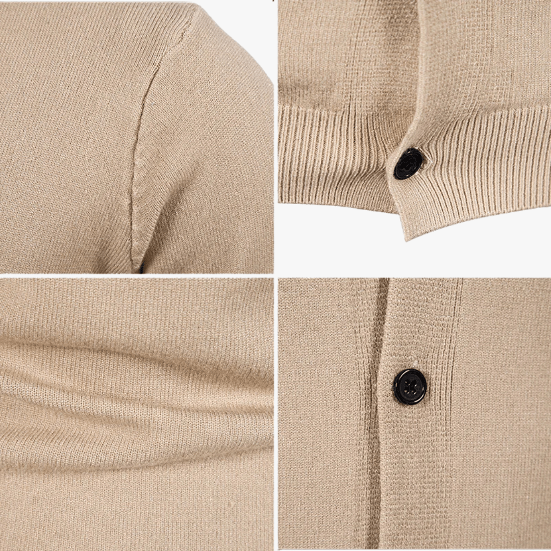 Mason | Men’s V - Neck Button - Up Cardigan - Mason Luxor