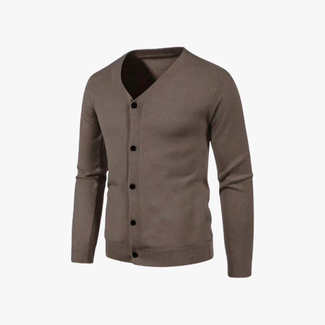 Mason | Men’s V - Neck Button - Up Cardigan - Mason Luxor