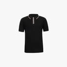 Mason | Men's Waffle Knit Short Sleeve Casual Polo Shirts - Mason Luxor Men Fashion
