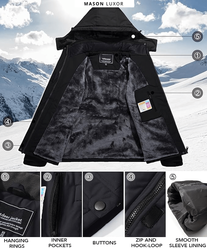 Mason | Men’s Waterproof Winter Jacket - Mason Luxor