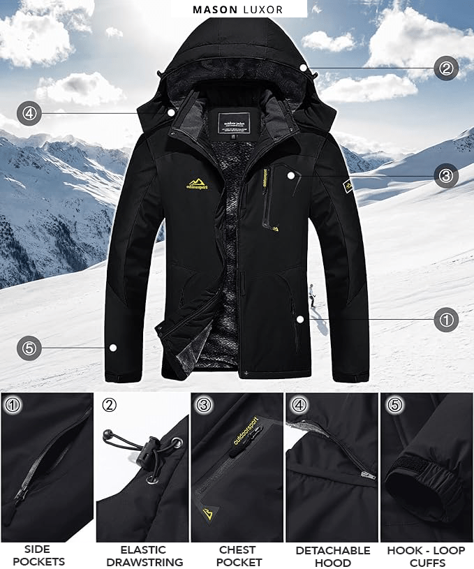 Mason | Men’s Waterproof Winter Jacket - Mason Luxor