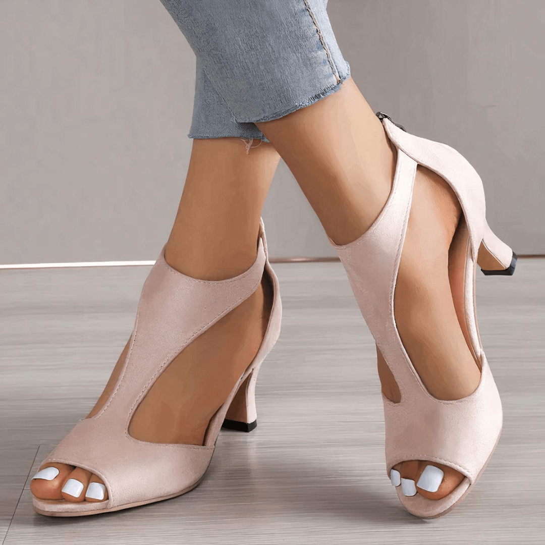 Mason | Orthopedic Cutout Heels – Elegant Supportive Sandals for Women - Mason Luxor Men Fashion