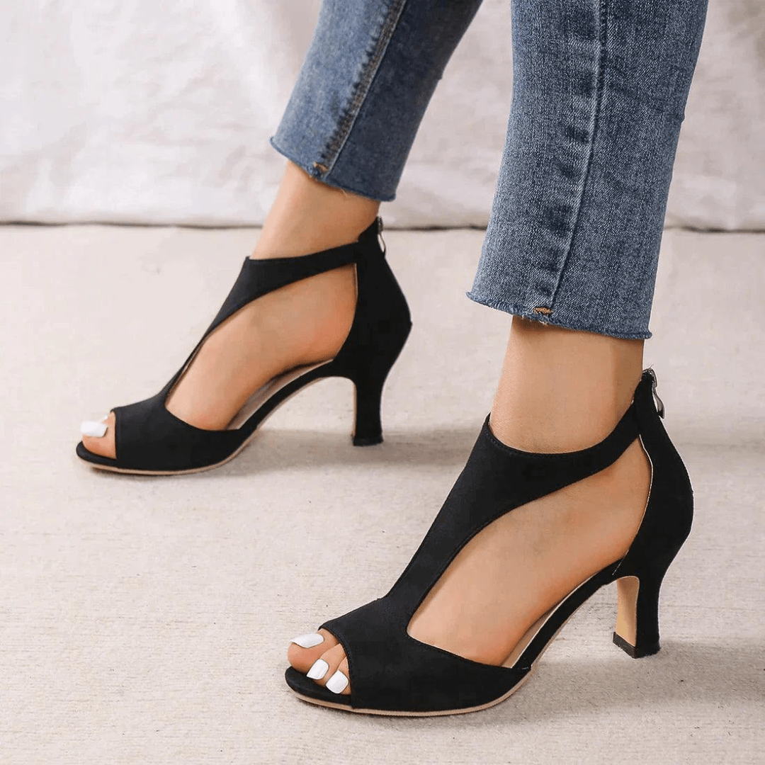 Mason | Orthopedic Cutout Heels – Elegant Supportive Sandals for Women - Mason Luxor Men Fashion