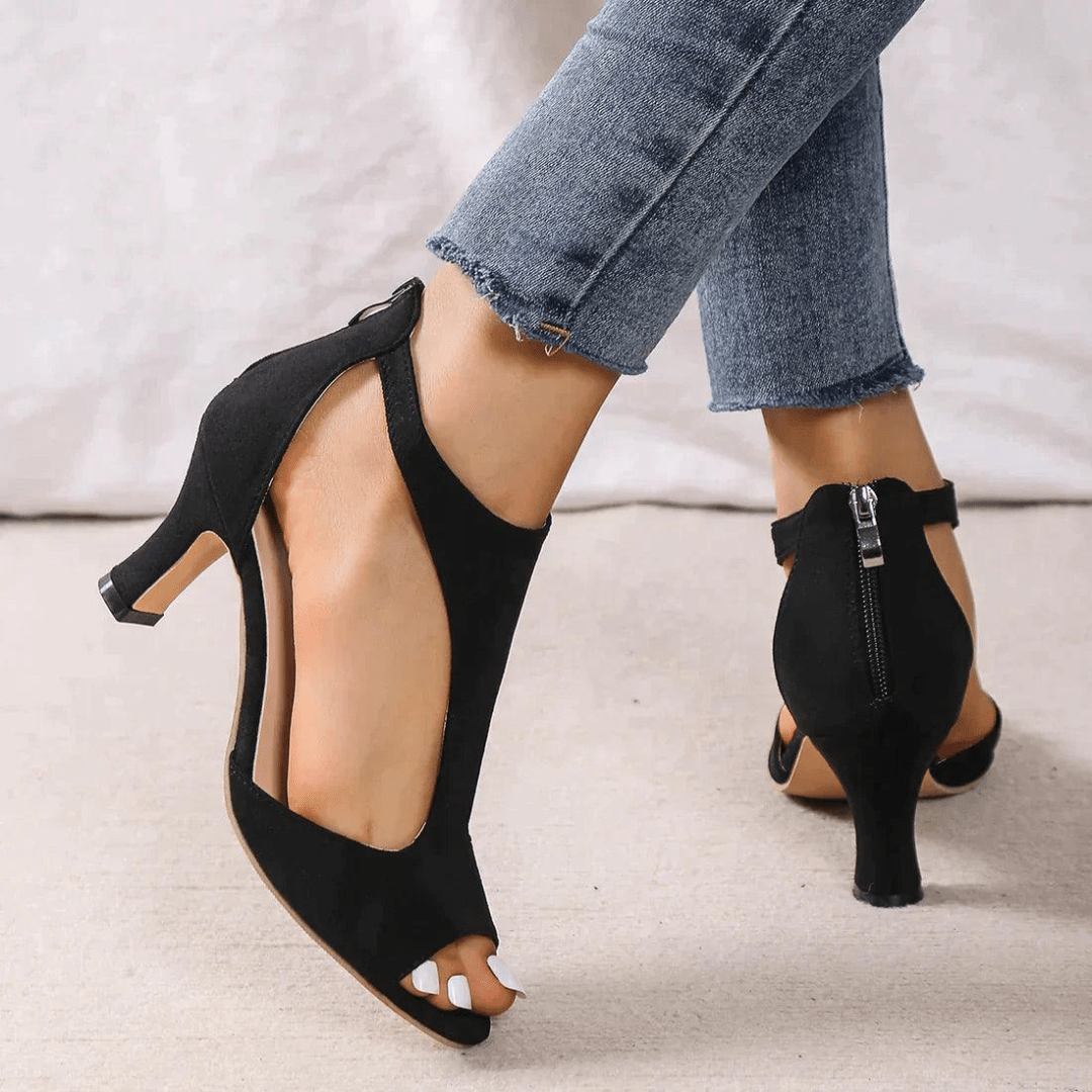 Mason | Orthopedic Cutout Heels – Elegant Supportive Sandals for Women - Mason Luxor Men Fashion