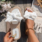 Mason | Ribbed Bow Platform Sandals – Effortless Elegance for Summer Days - Mason Luxor Men Fashion