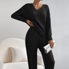 Mason | Ribbed Knit Loungewear Set – Soft 2 - Piece Cozy Lounge Outfit - Mason Luxor Men Fashion