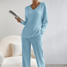 Mason | Ribbed Knit Loungewear Set – Soft 2 - Piece Cozy Lounge Outfit - Mason Luxor Men Fashion