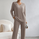 Mason | Ribbed Knit Loungewear Set – Soft 2 - Piece Cozy Lounge Outfit - Mason Luxor Men Fashion