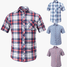 Mason | Short Sleeve Plaid Shirt - Mason Luxor Men Fashion