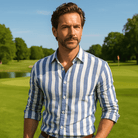 Mason | Smart Casual Summer Shirt – Old Money Preppy Stripe Design - Mason Luxor Men Fashion