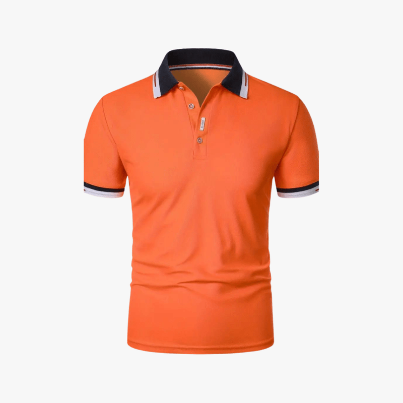 Mason | Summer Men's Slim Fit Polo Shirt – Lightweight, Stretch, Short Sleeve, Breathable & Moisture - Wicking - Mason Luxor Men Fashion