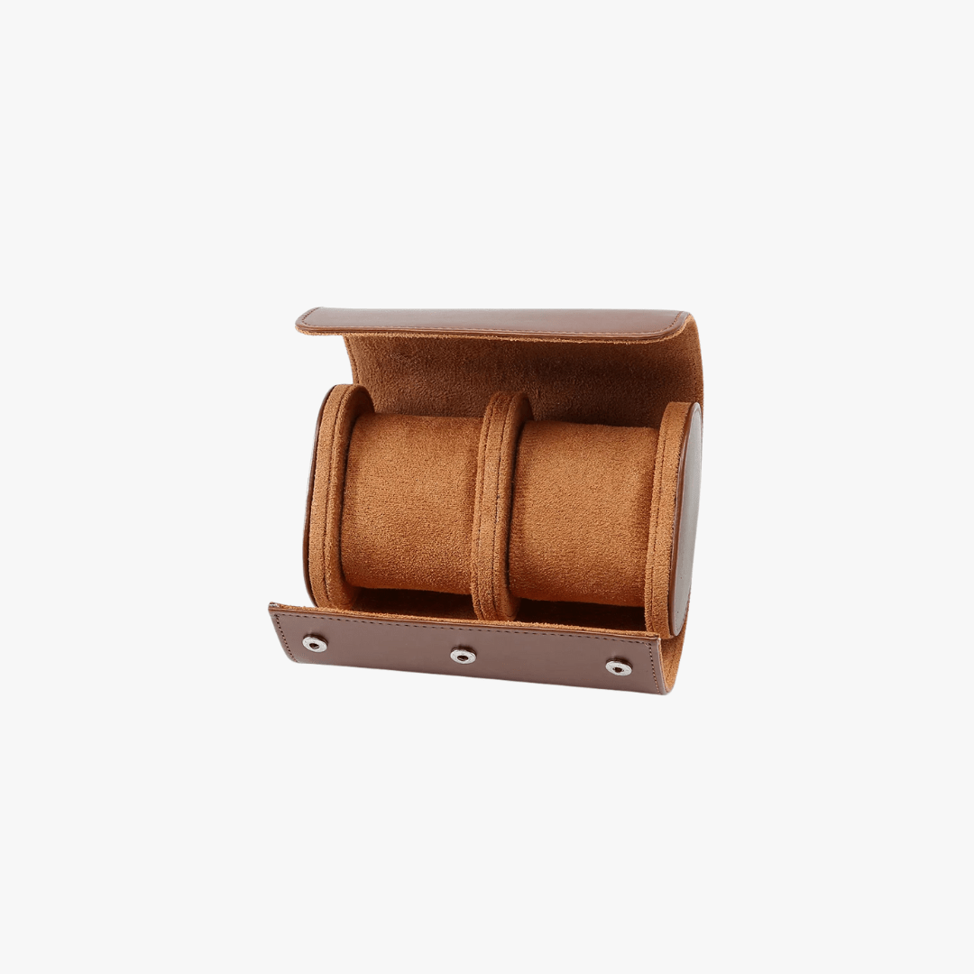 Mason | Travel Watch Case – PU Leather Roll for 1–3 Watches | Portable Storage - Mason Luxor Men Fashion