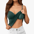 Mason | Vest Top with Built in Bra with Padded Women's Basic Seamless Camisole - Mason Luxor Men Fashion
