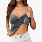 Mason | Vest Top with Built in Bra with Padded Women's Basic Seamless Camisole - Mason Luxor Men Fashion